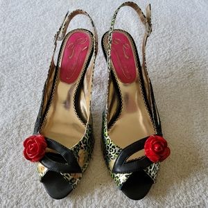 Poetic Licence London Floral Print Sling Back Rose